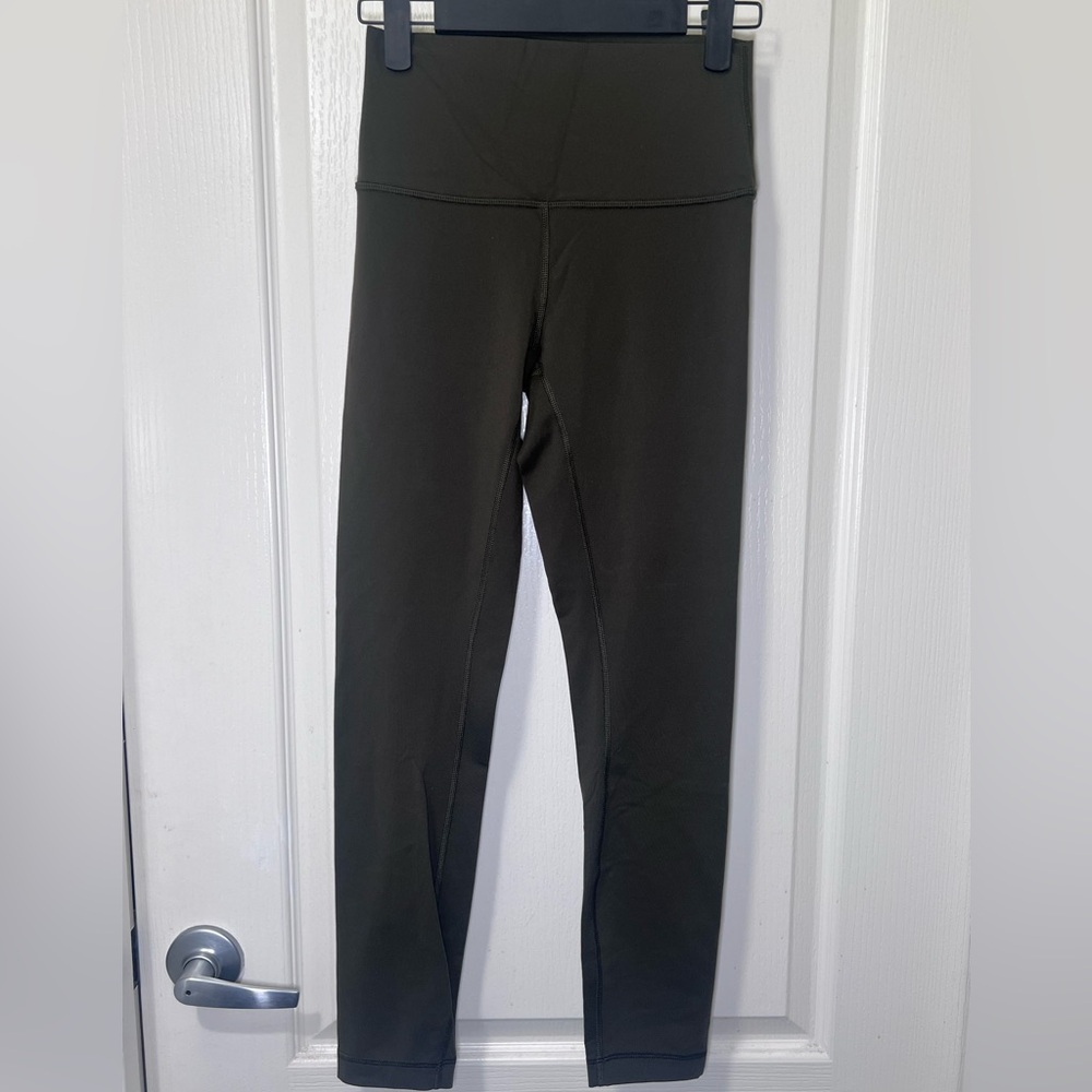 Women's Dark Olive Green Leggings - Picture 3 of 5